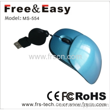 Slide Cover Usb Trackball Wired Mouse 